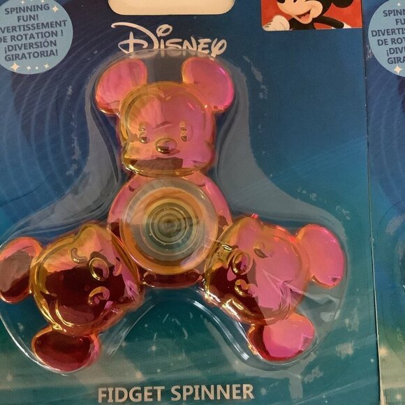 Disney Mickey & Minnie 3 Inches Each Fidget Spinner New In Package - Picture 6 of 8